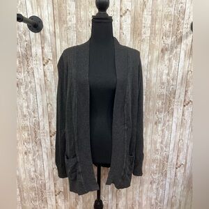 Cielo Black Cardigan‎ Sweater Open Front